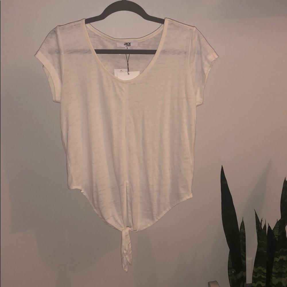 Jack by BB Dakota white tie tee